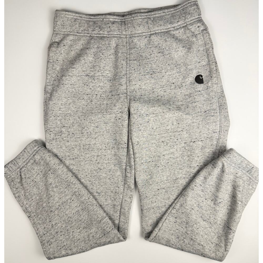 Carhartt Relaxed Fit Jogger Sweatpants Womens XS Gray Speckled Fleece